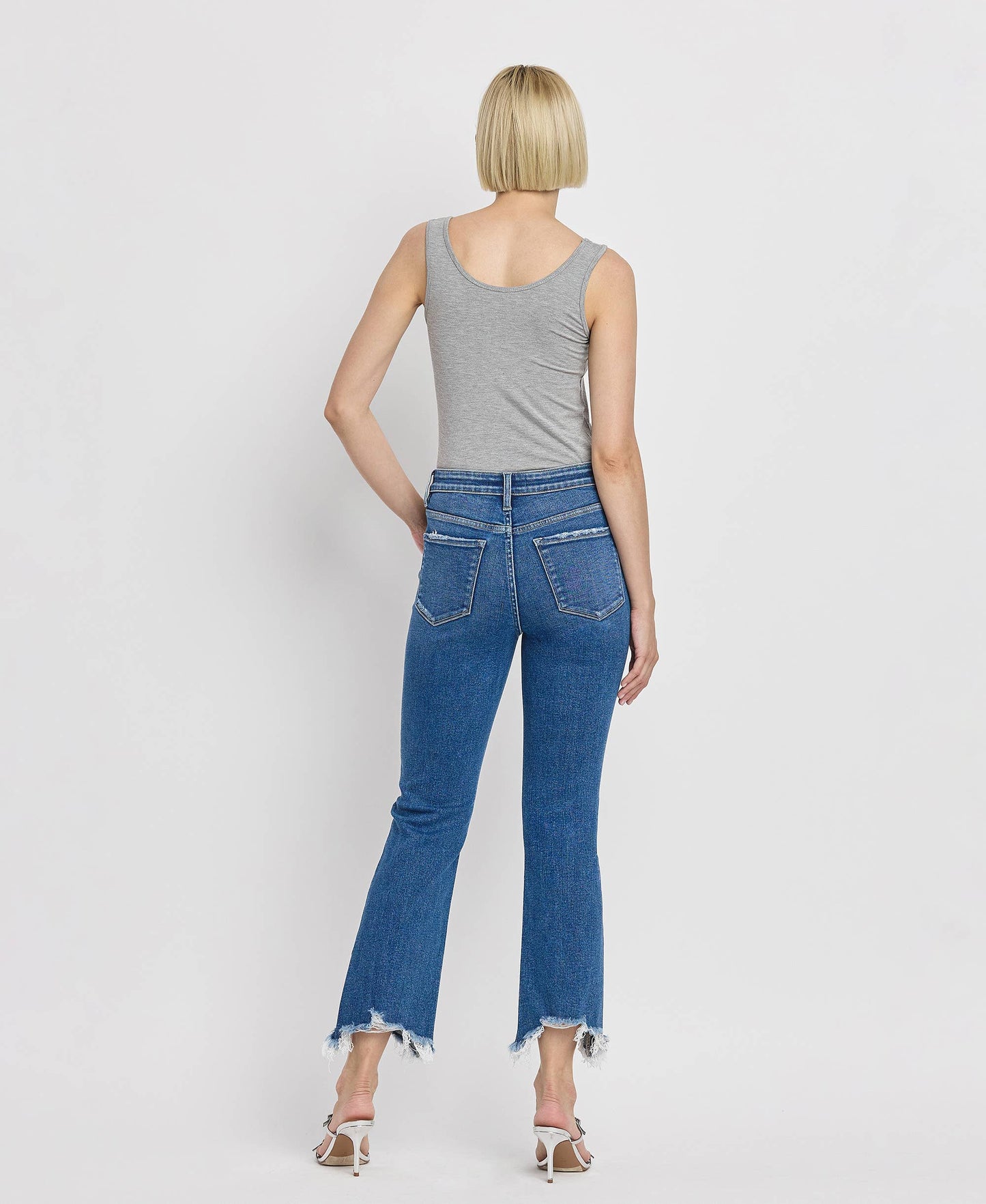 HIGH RISE KICK FLARE JEANS