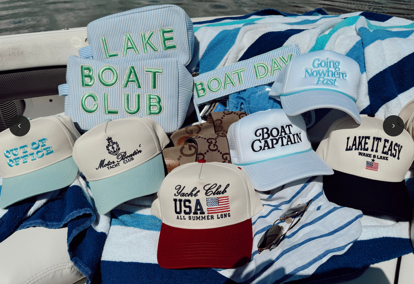 Lake It Easy - Navy Vintage Trucker Hat