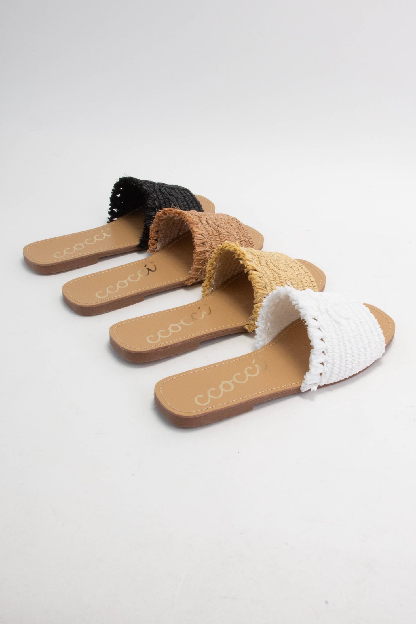 SANDY PALM TREE EMBROIDERY DESIGN RAFFIA SANDAL
