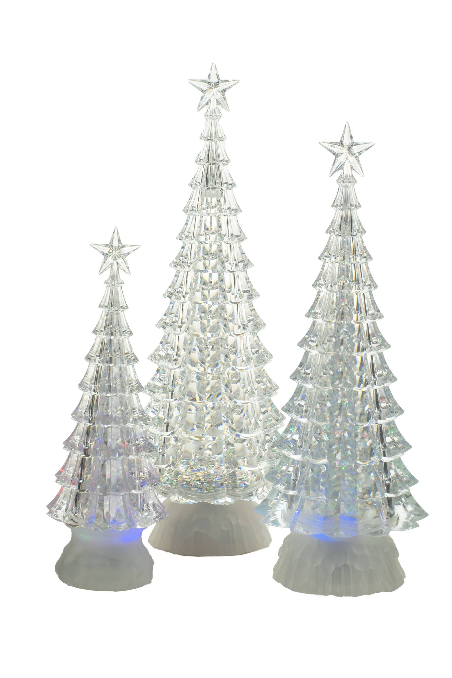 Clear LED Christmas Tree Snow Globe