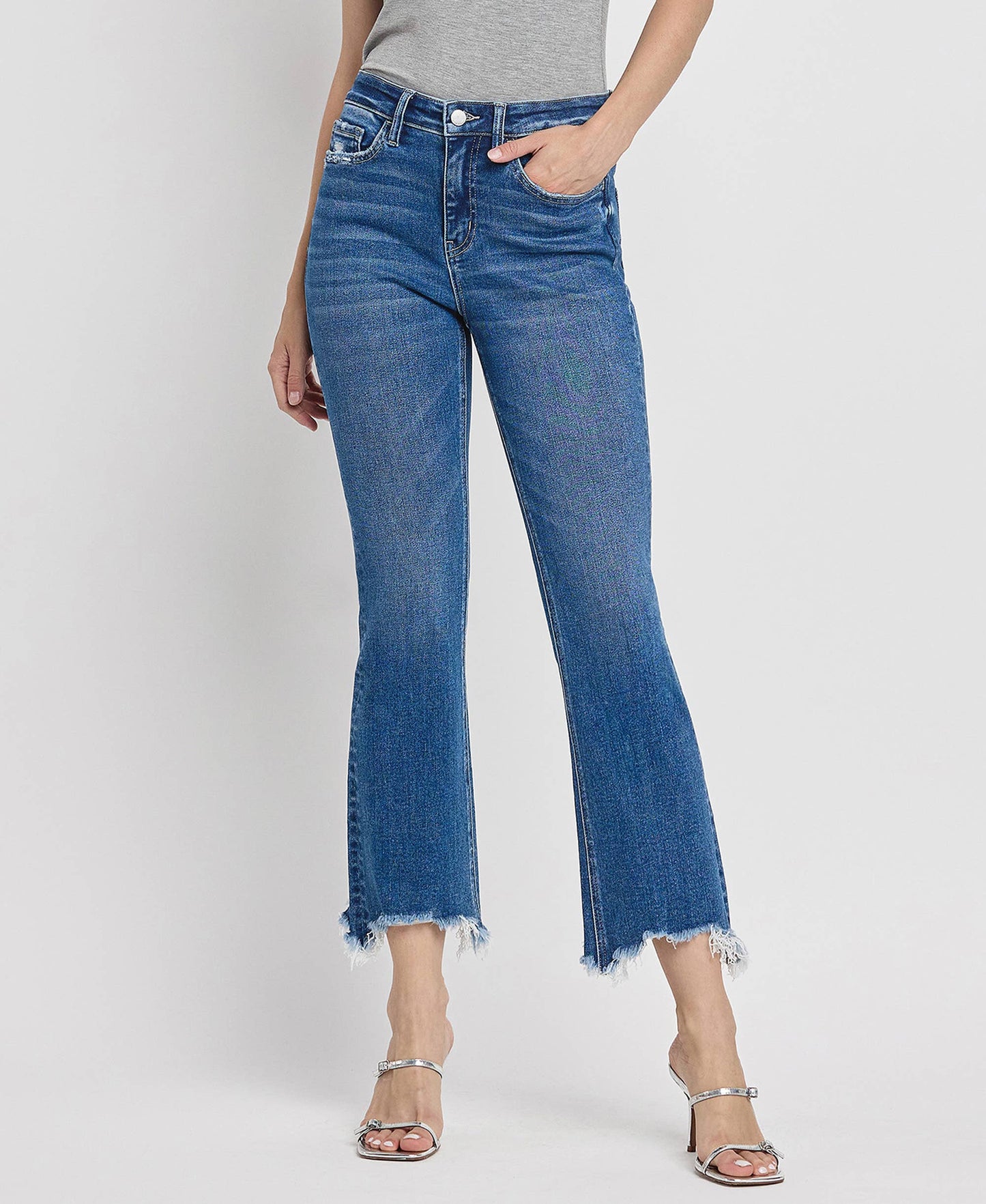 HIGH RISE KICK FLARE JEANS