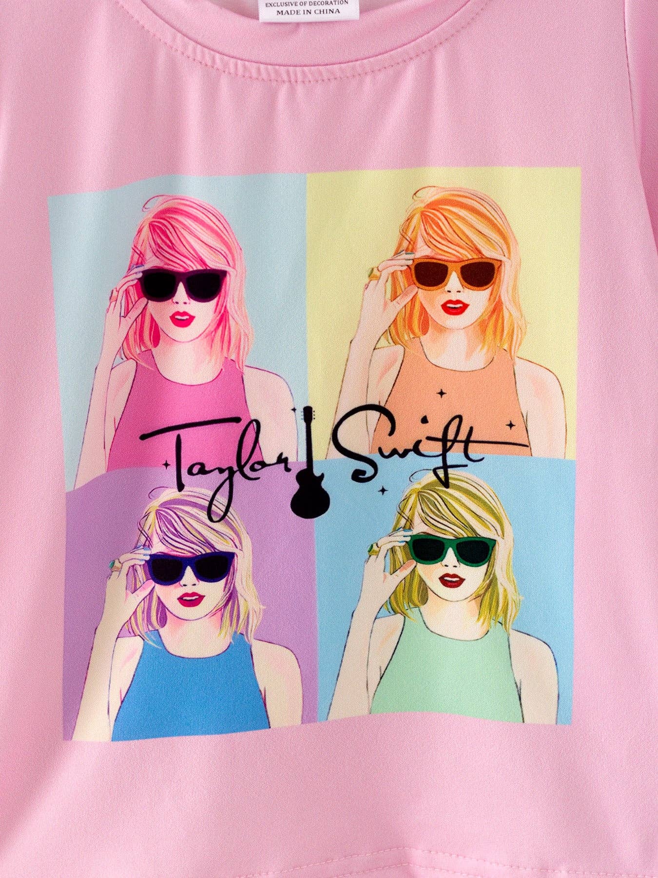 TS Print Girls Milk Silk Color Outfits