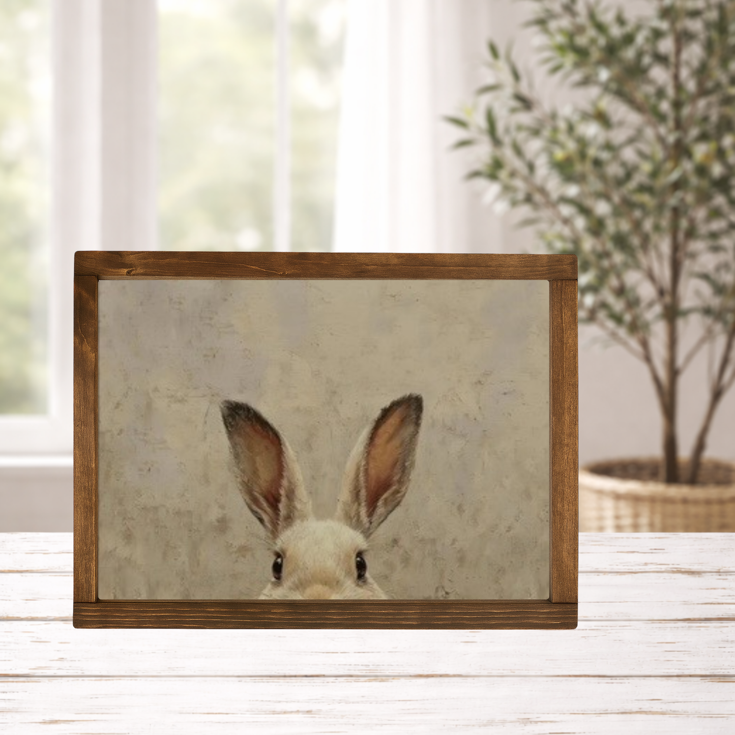 SP2791 - Peeking Bunny Framed Print