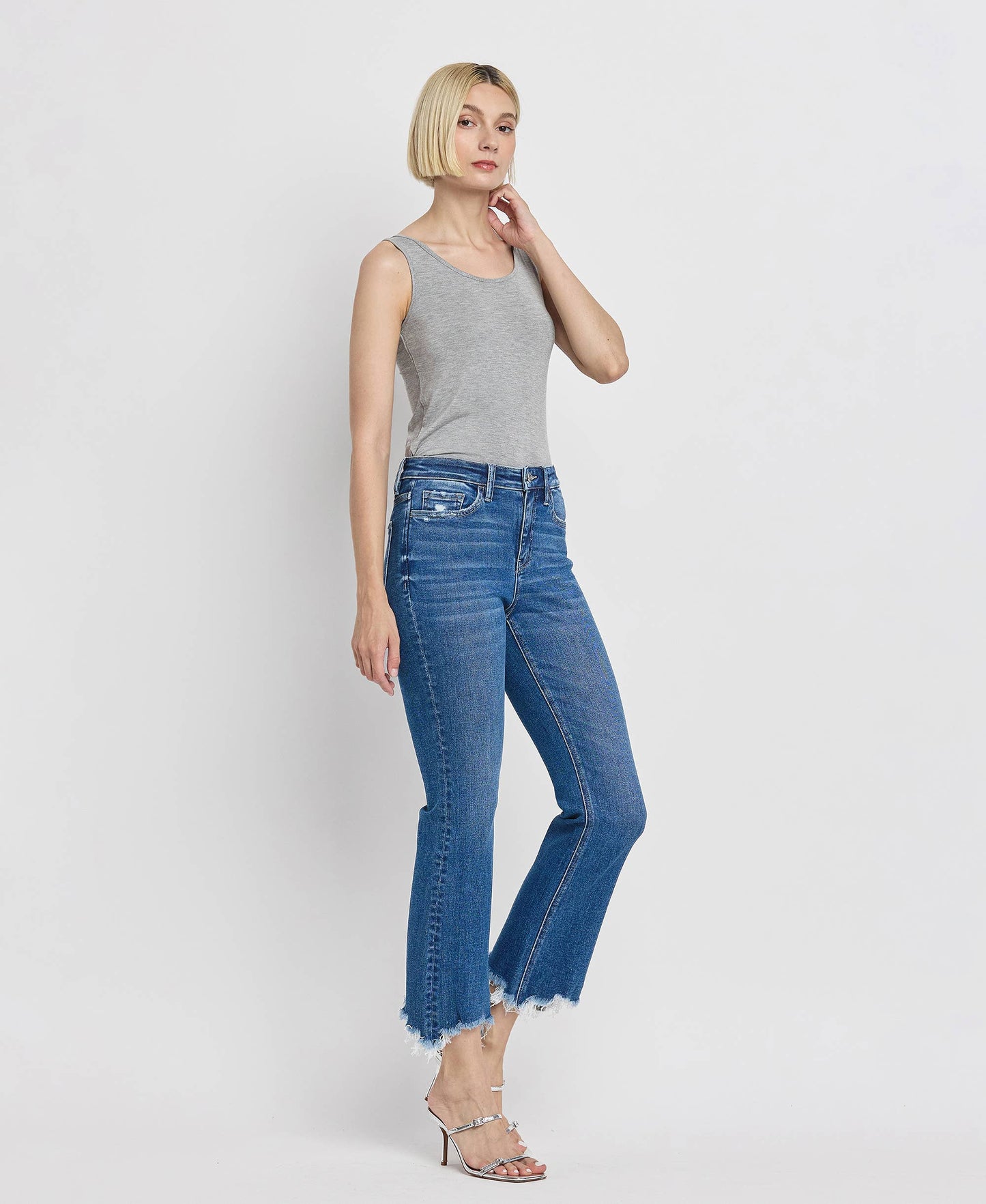 HIGH RISE KICK FLARE JEANS