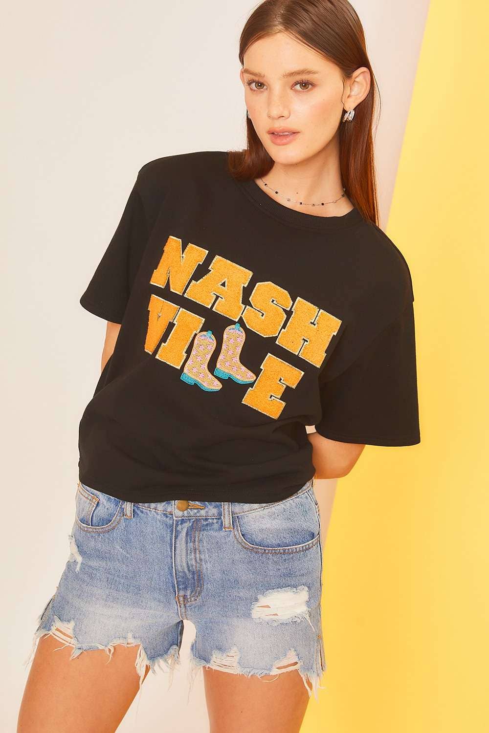 Patch French Terry Top