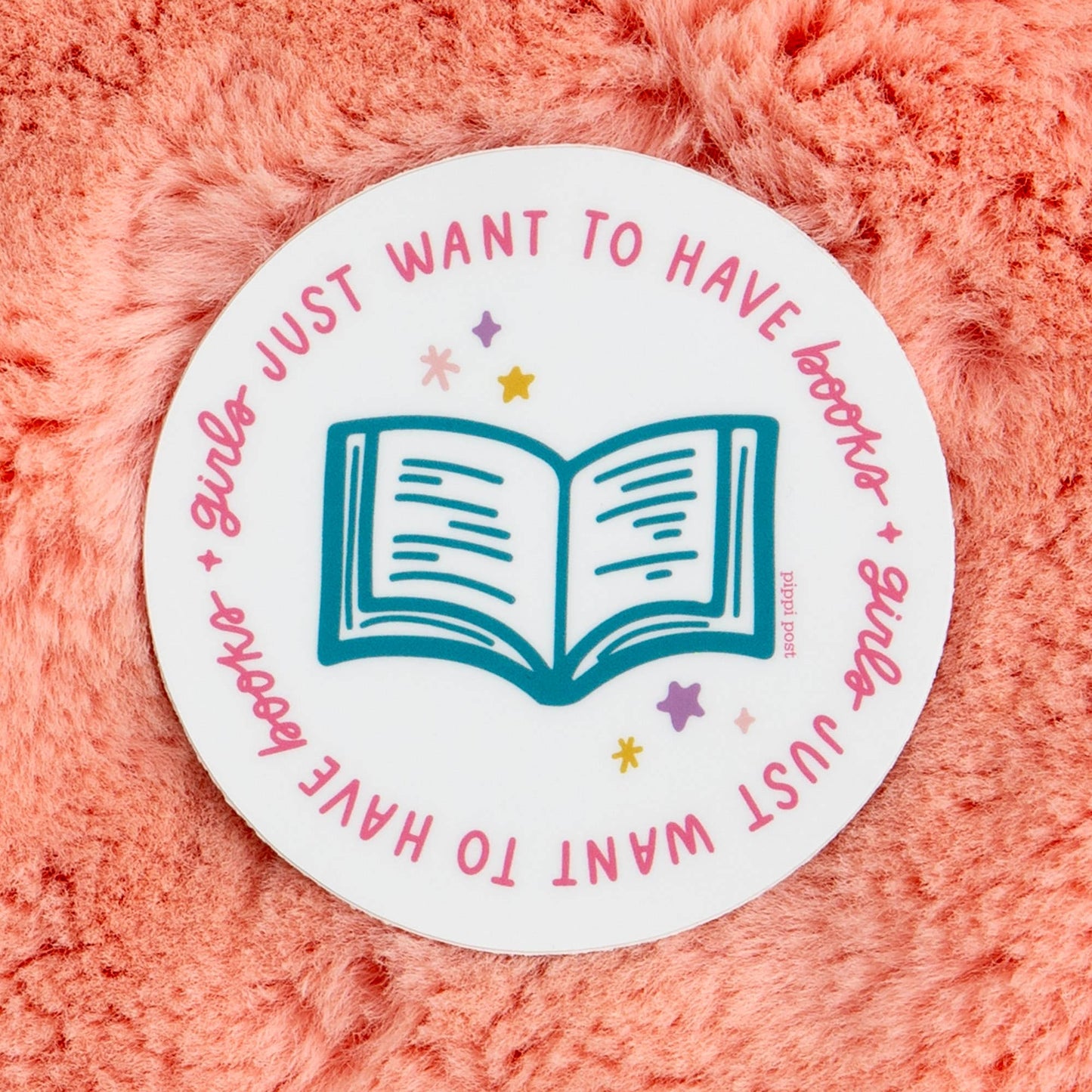 Girls Just Want to Have Books Decal Sticker