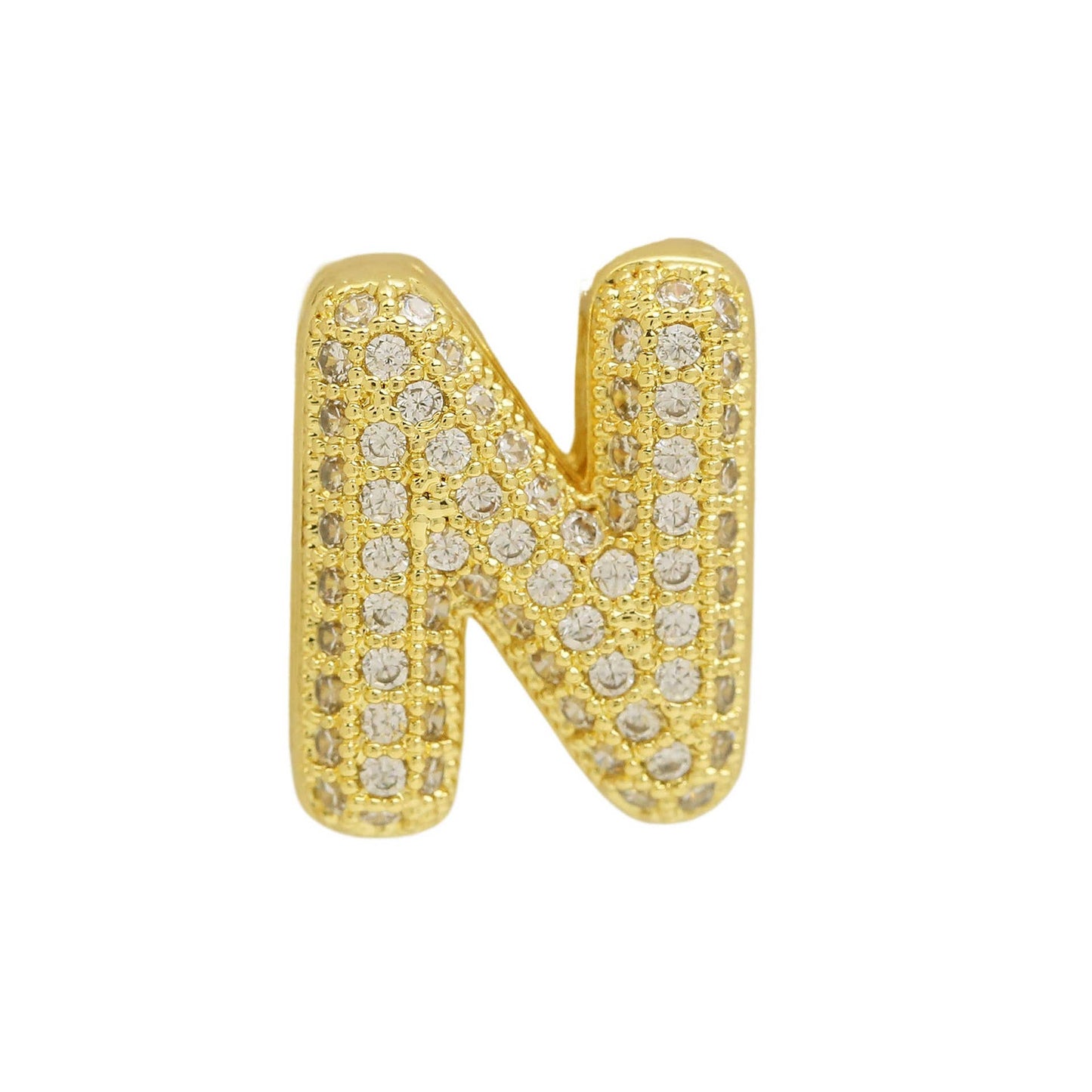 Bubble Initial Custom Word Name Watch Charm Bracelet