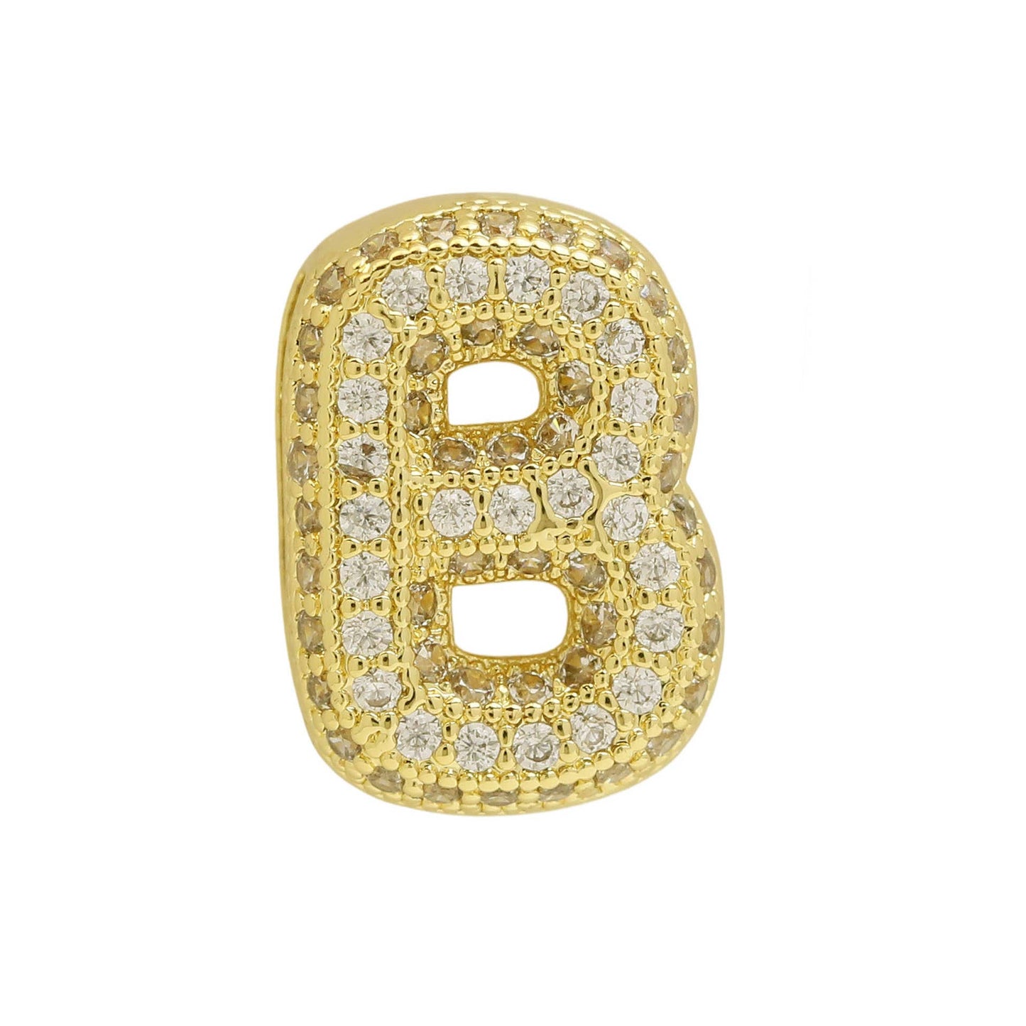Bubble Initial Custom Word Name Watch Charm Bracelet