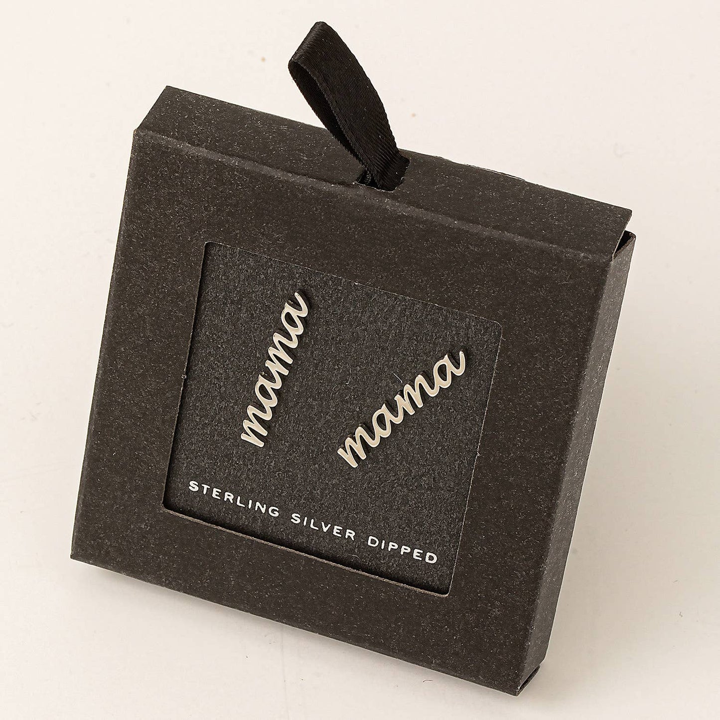 Secret Box Handwritten Mama Stud Earrings