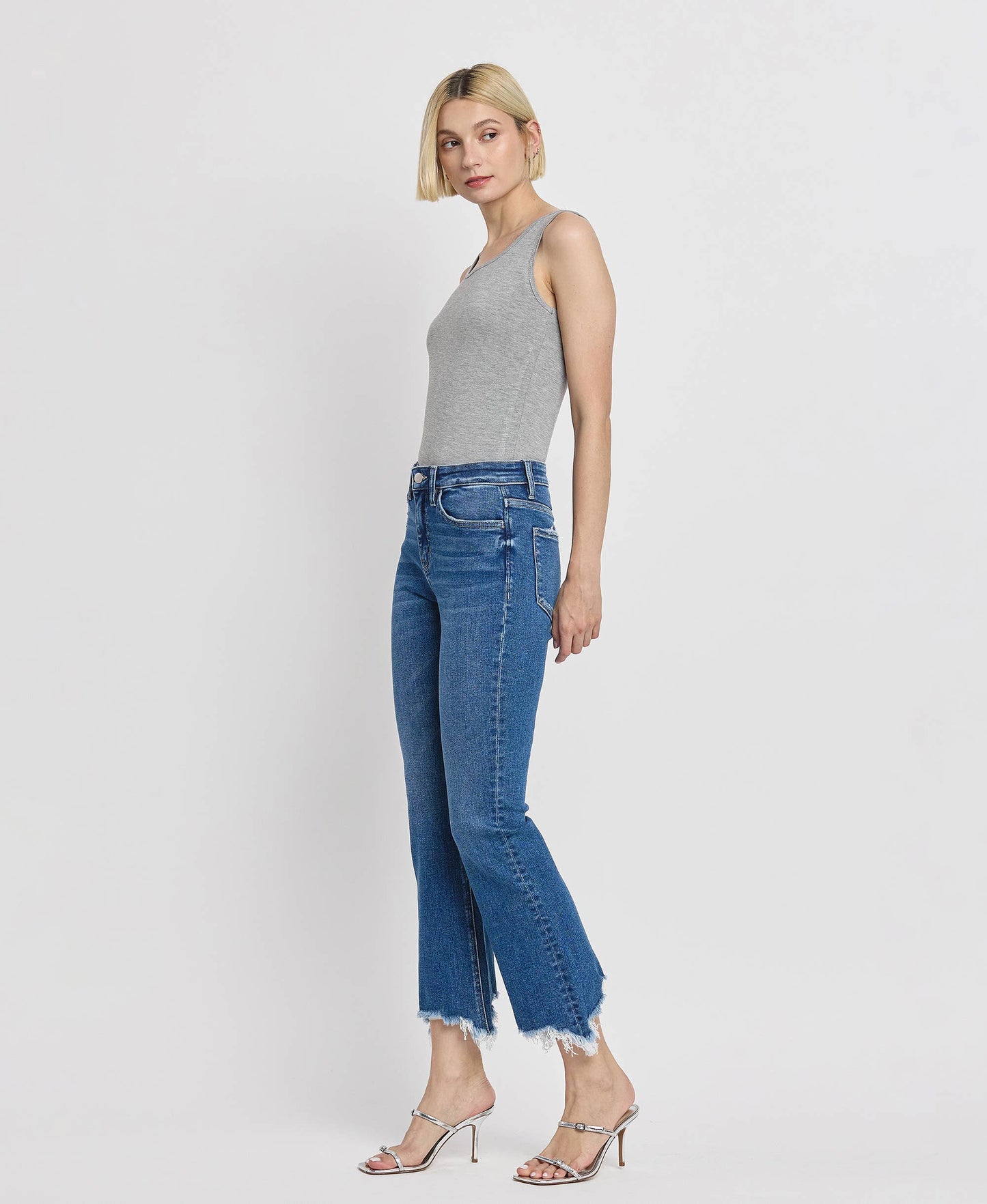 HIGH RISE KICK FLARE JEANS