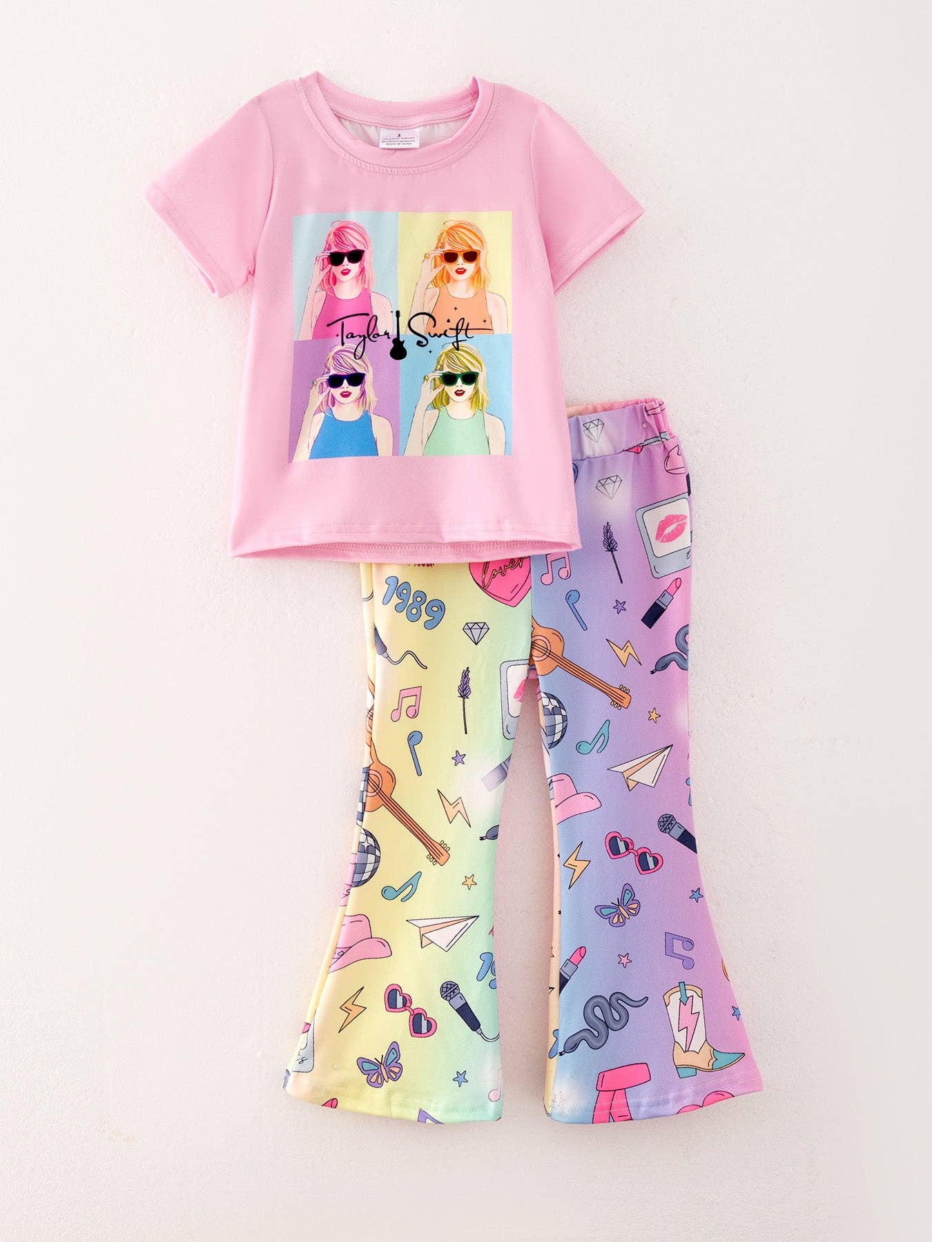 TS Print Girls Milk Silk Color Outfits