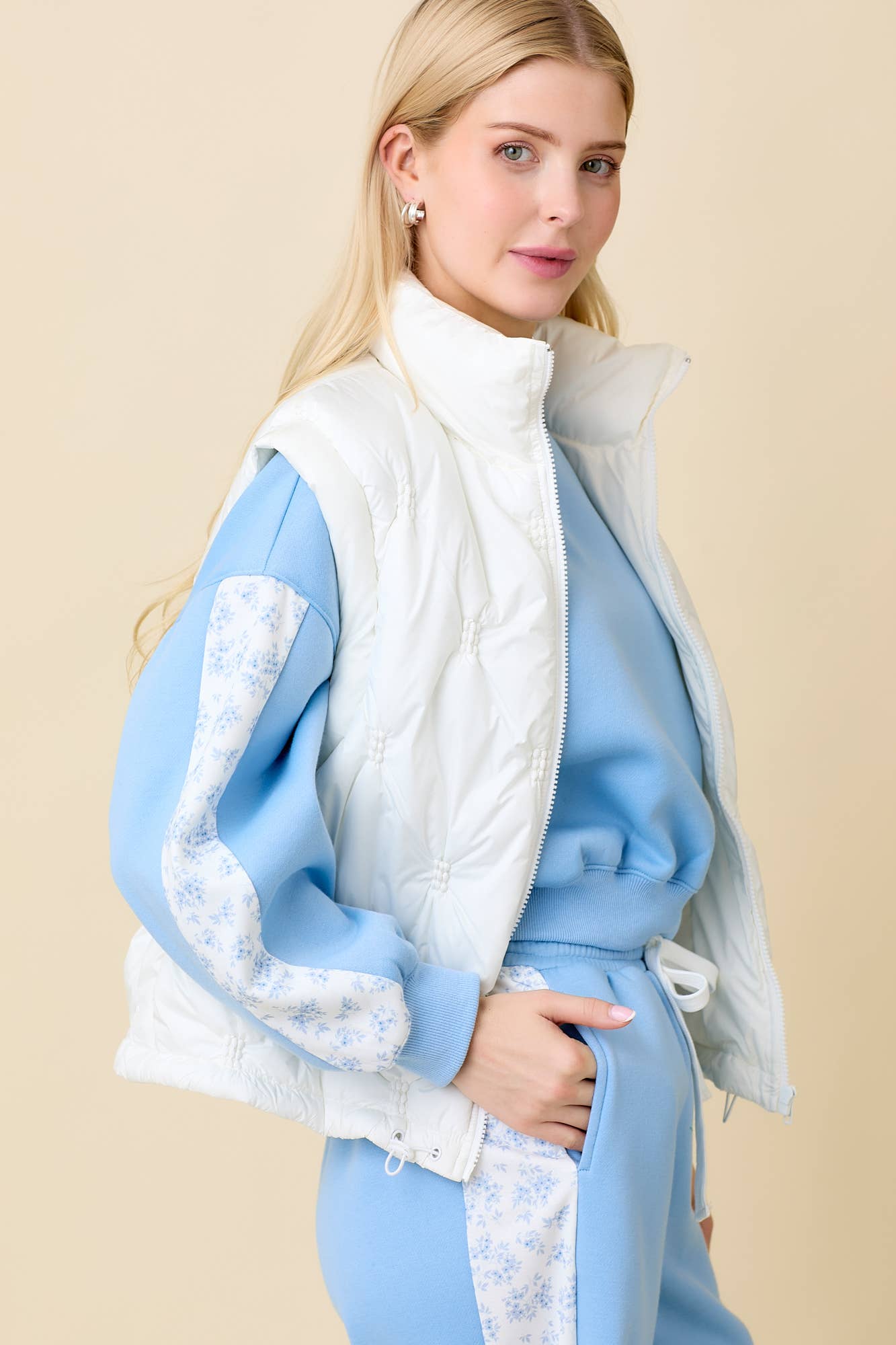 Quilted Zipper Vest