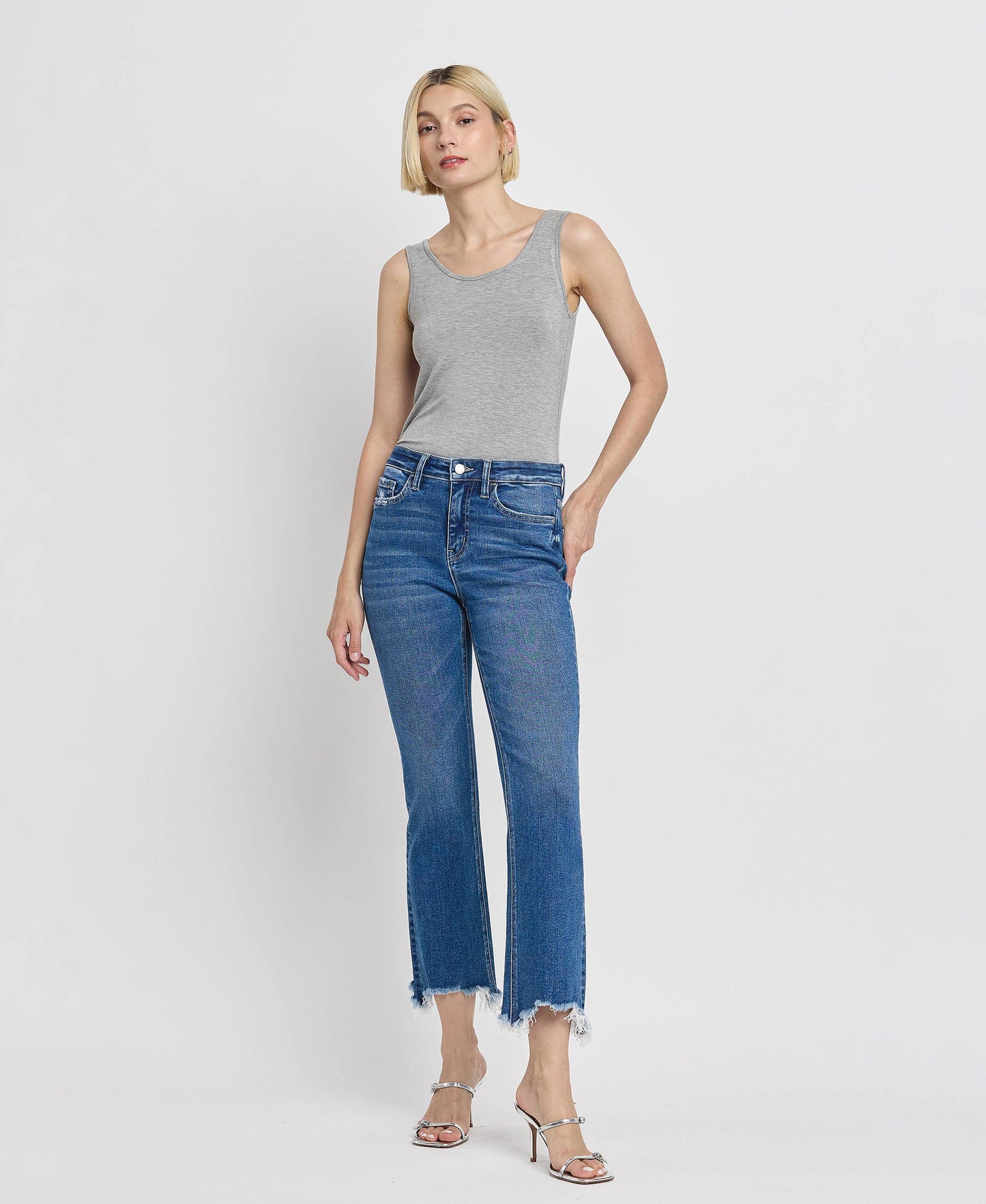 HIGH RISE KICK FLARE JEANS