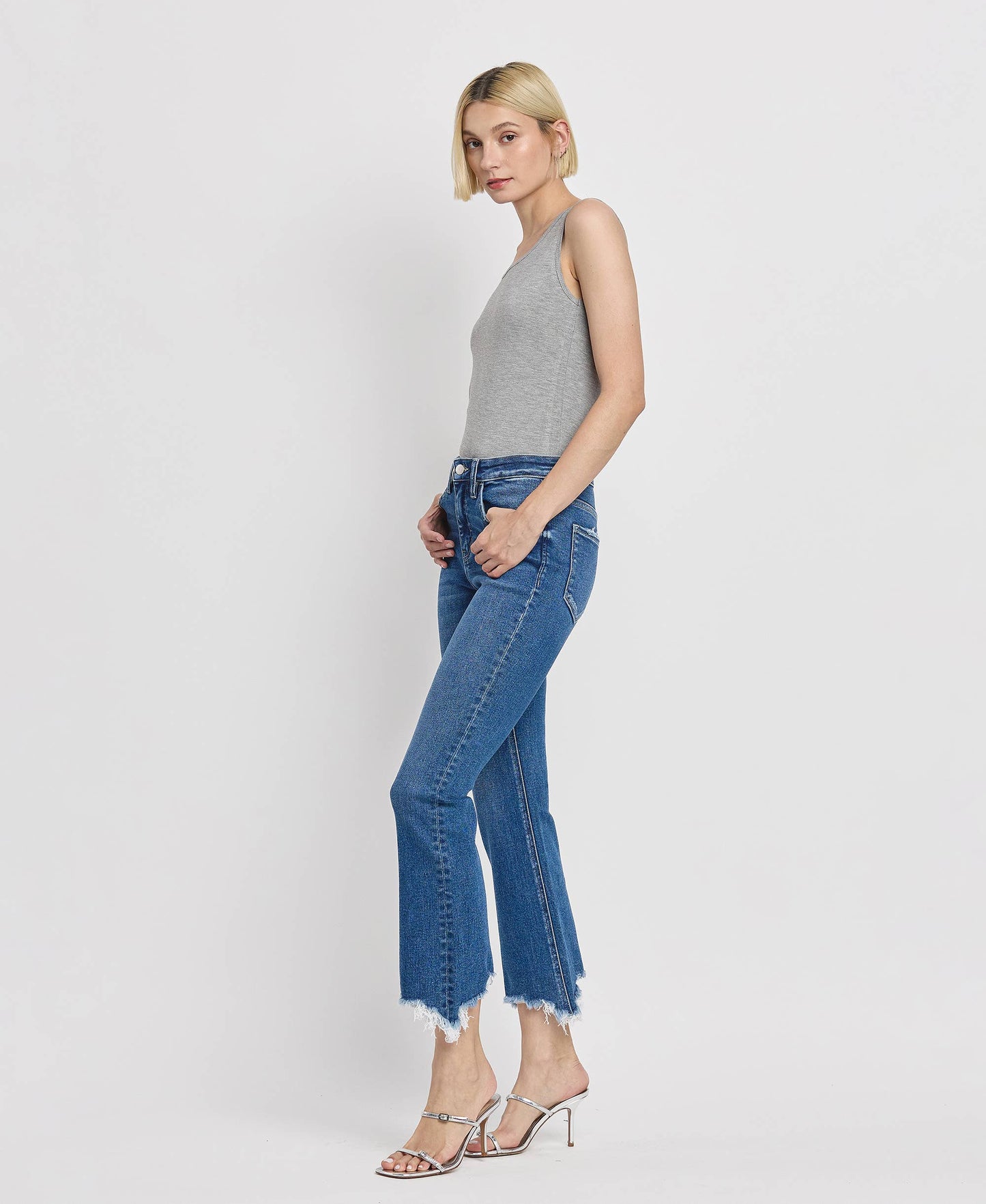 HIGH RISE KICK FLARE JEANS
