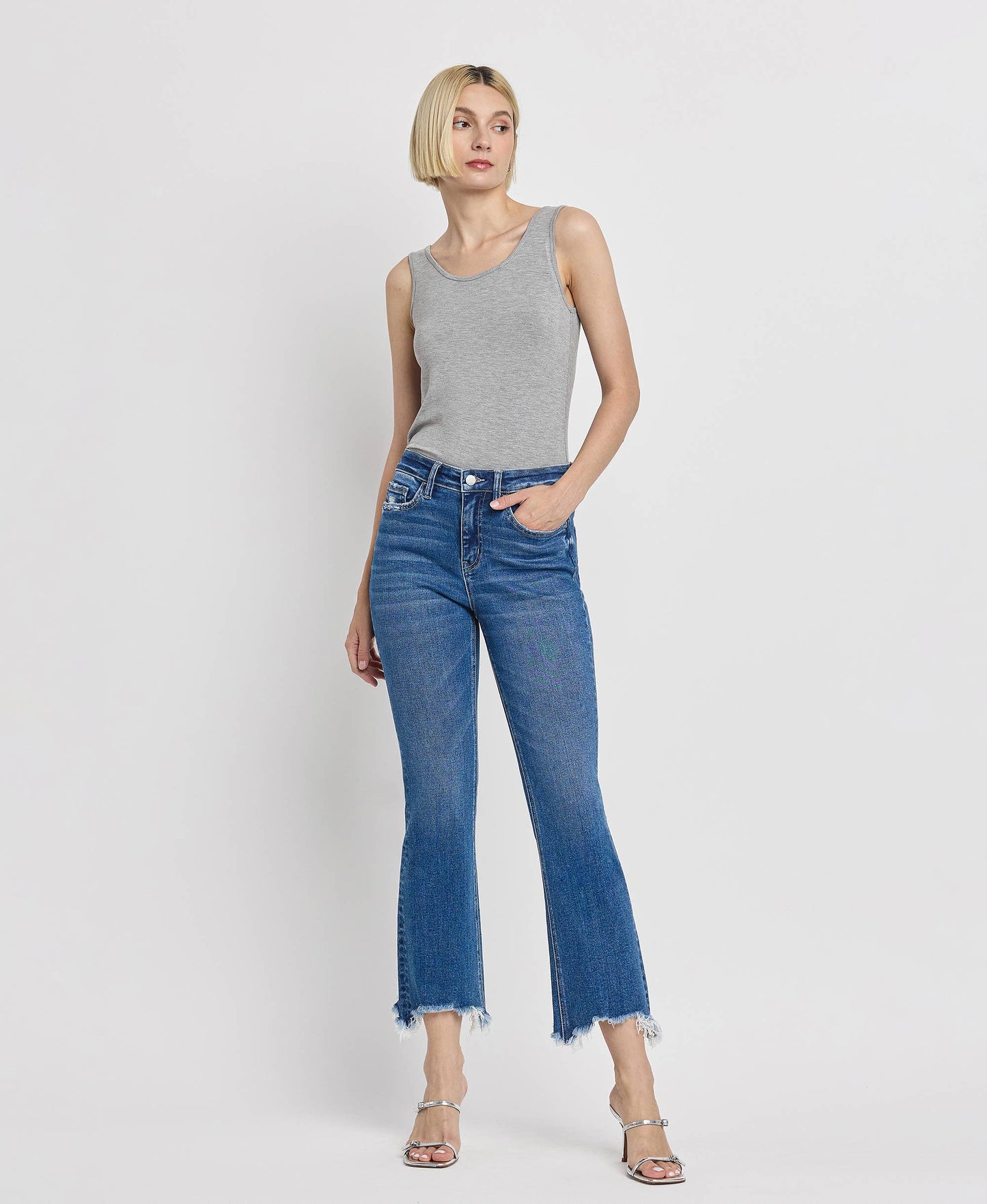 HIGH RISE KICK FLARE JEANS