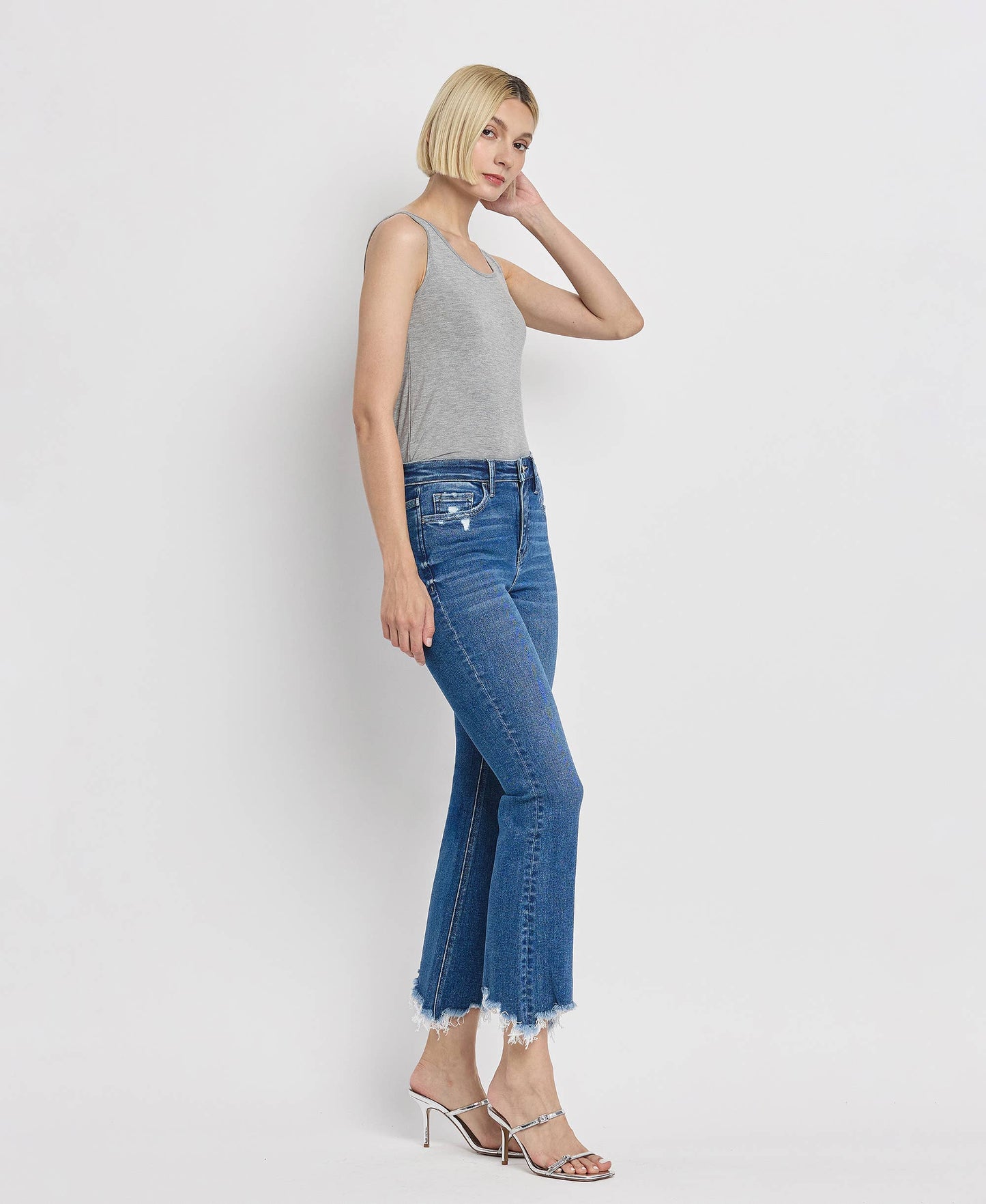 HIGH RISE KICK FLARE JEANS