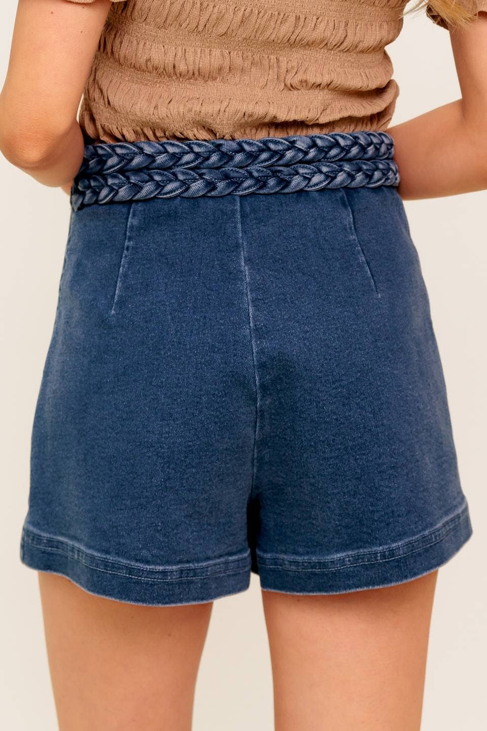 A washed denim skort - IP8909