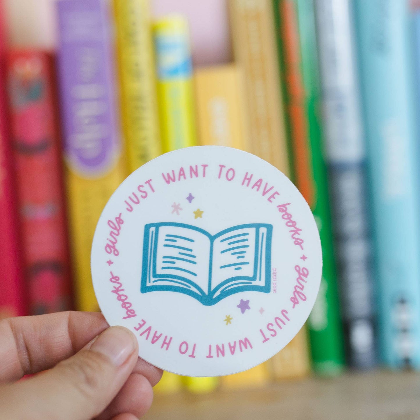 Girls Just Want to Have Books Decal Sticker