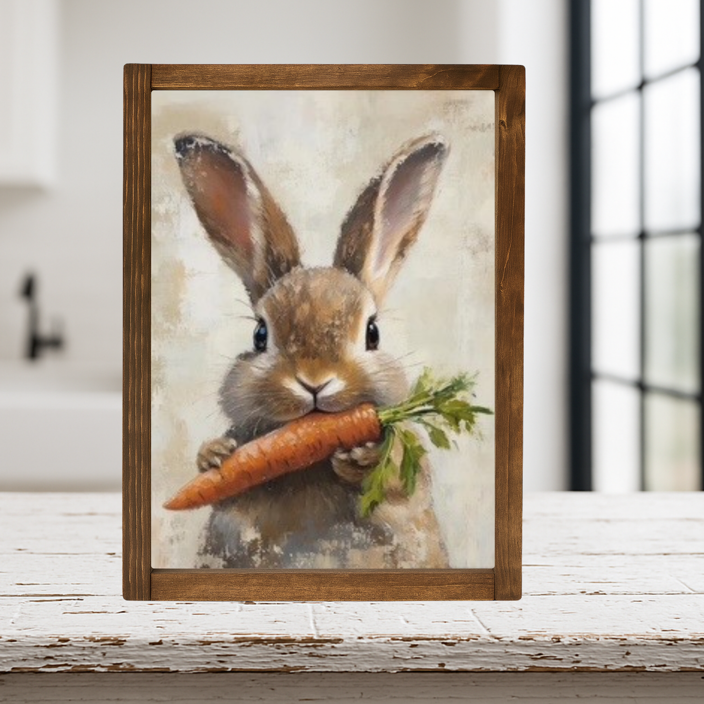 SP2584 - Bunny Munch Carrot Framed Print