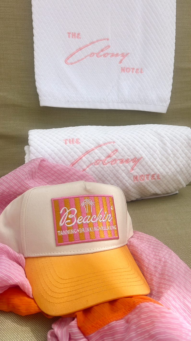 Beachin' - Peach Vintage Trucker Hat