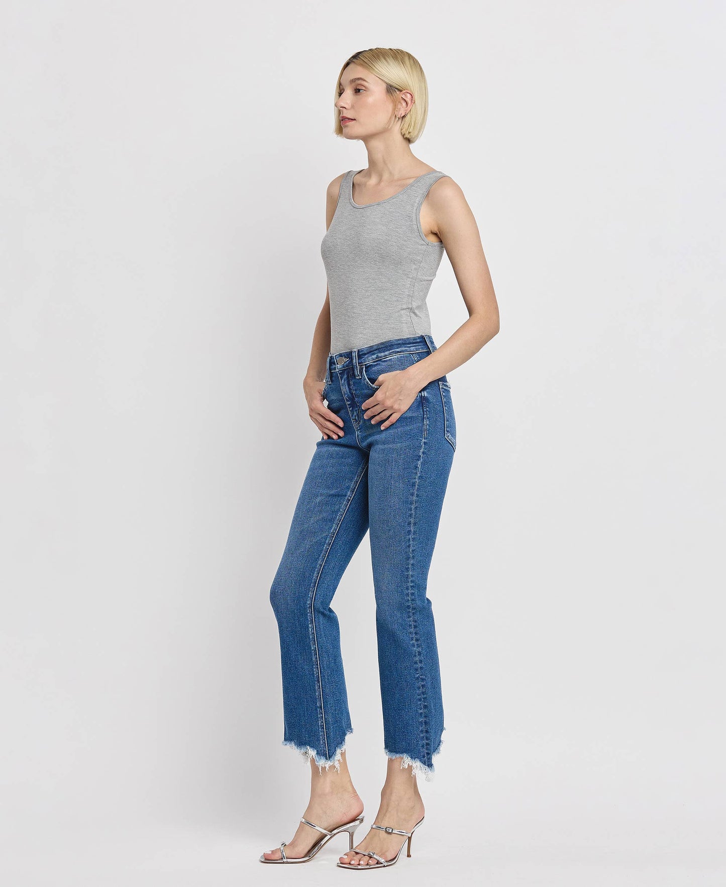 HIGH RISE KICK FLARE JEANS