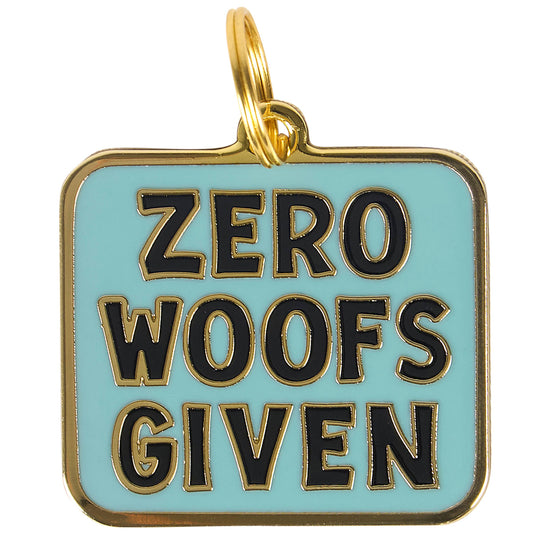 Zero Woofs Given Collar Charm