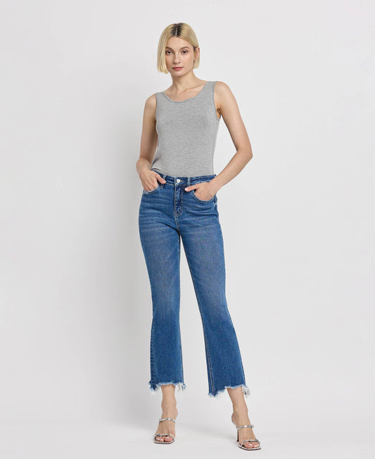 HIGH RISE KICK FLARE JEANS