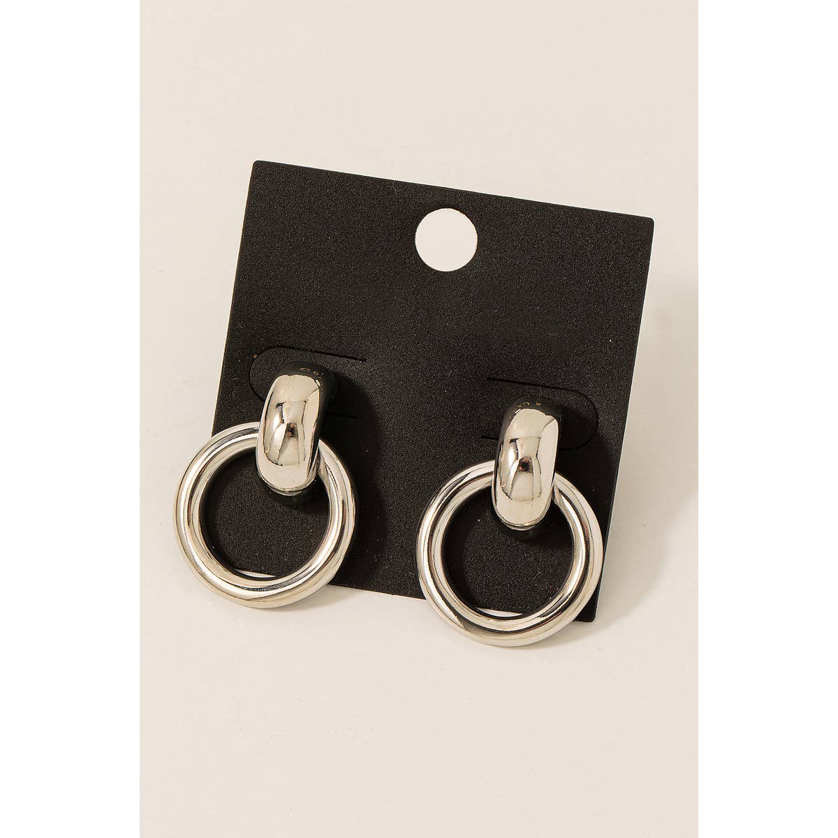 Gold Dipped Door Knocker Dangle Earrings