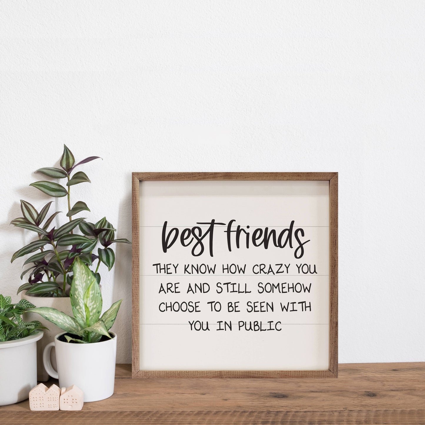 Best Friends Crazy White