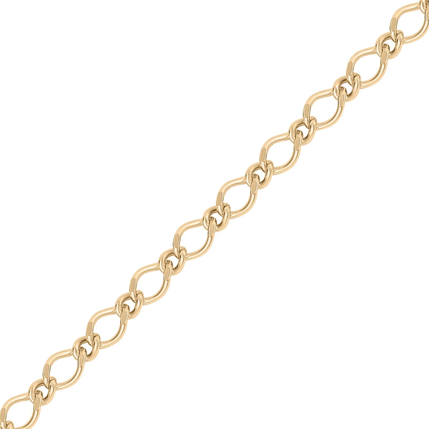 Sterling Silver Figaro Permanent Jewelry Chain by The Foot
