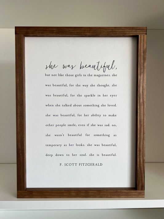 She Was Beautiful | Mother's Day Gifts