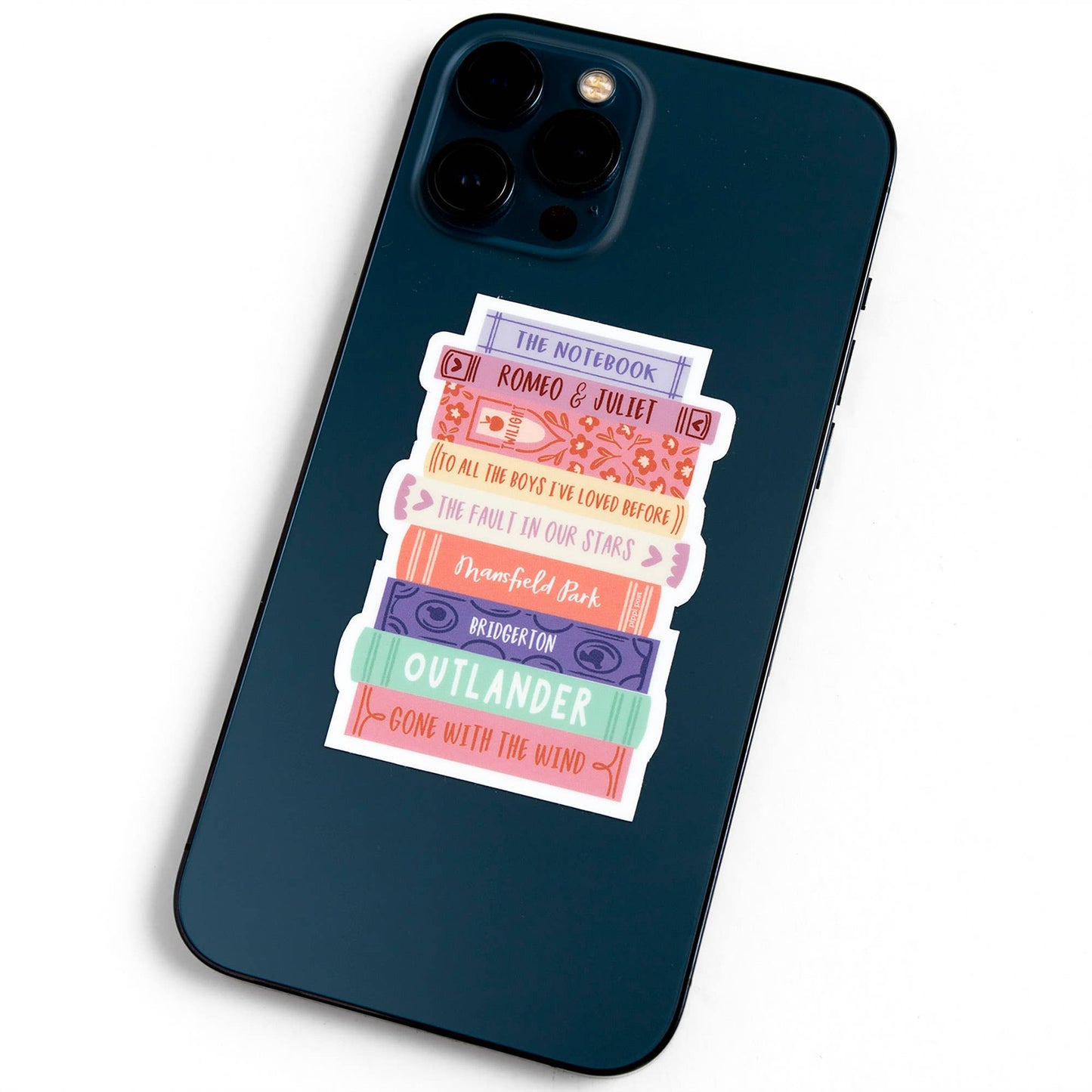 Romance Novels Book Stack Decal Sticker