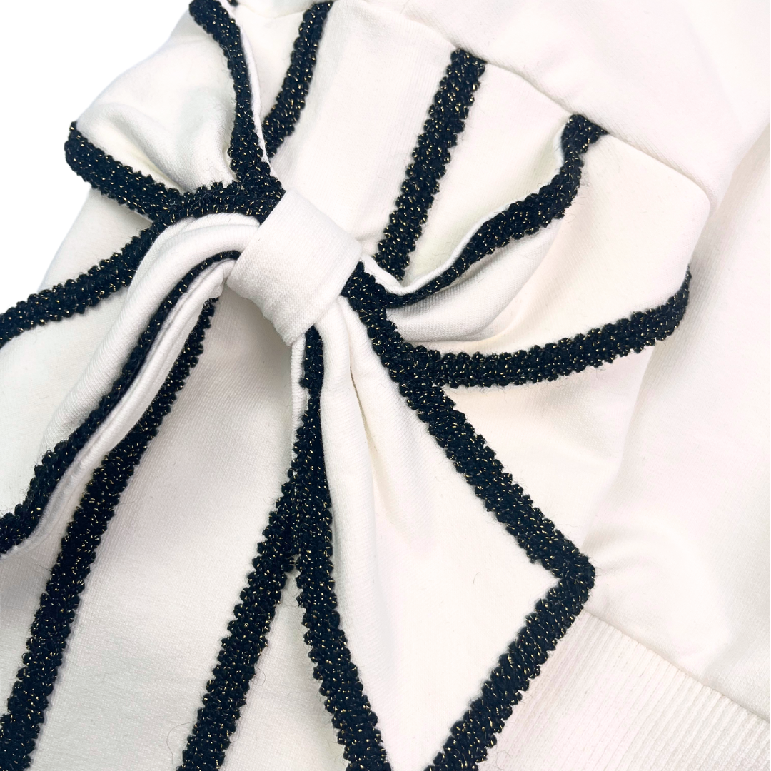 16350 Bow Slv Sweatshirt (2 Colors)