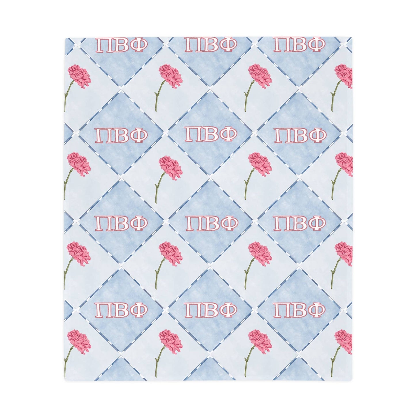 Pi Beta Phi Flannel Fleece Blanket, Sorority
