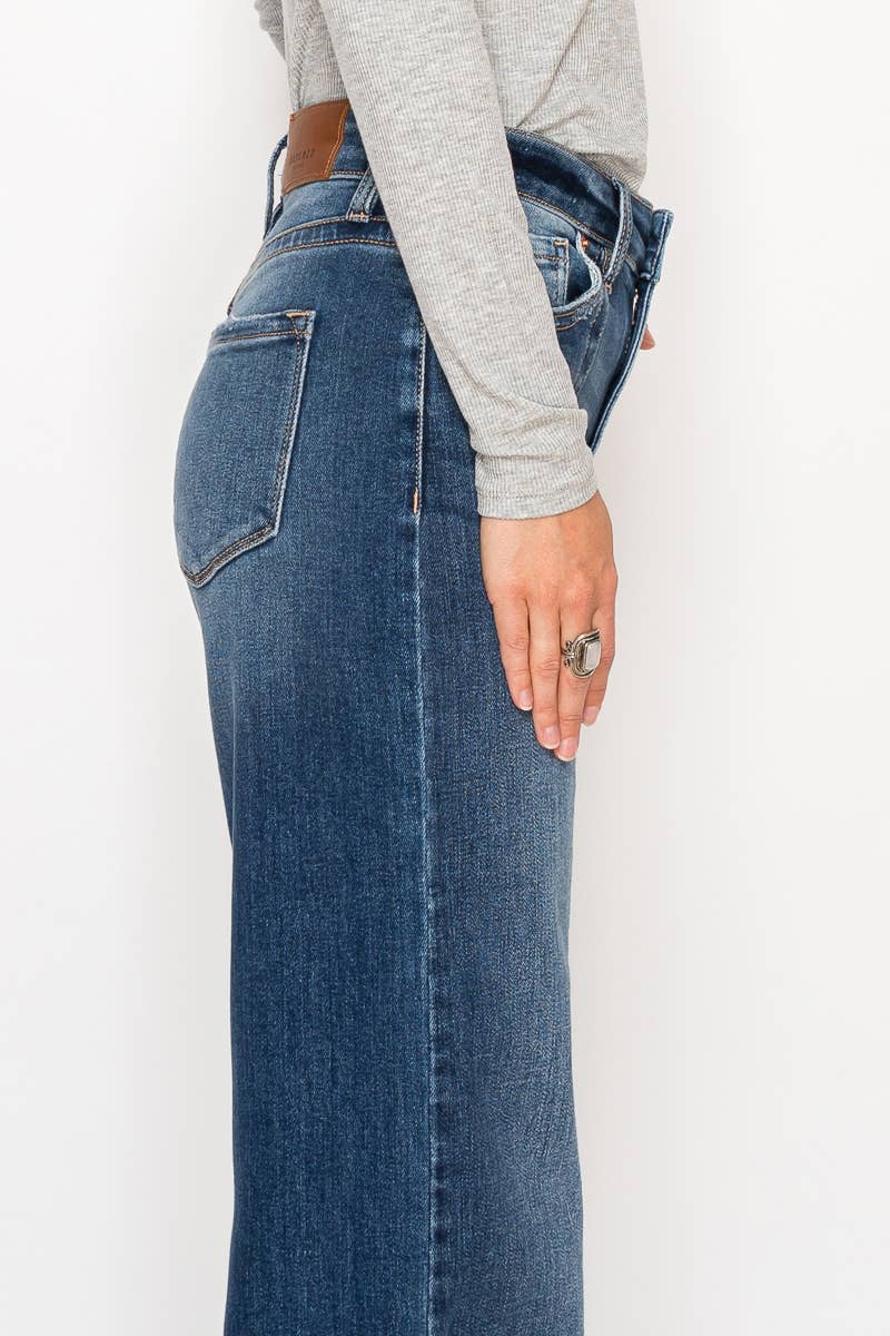 ECO FABRIC HIGH RISE RELAXED FLARE JEANS