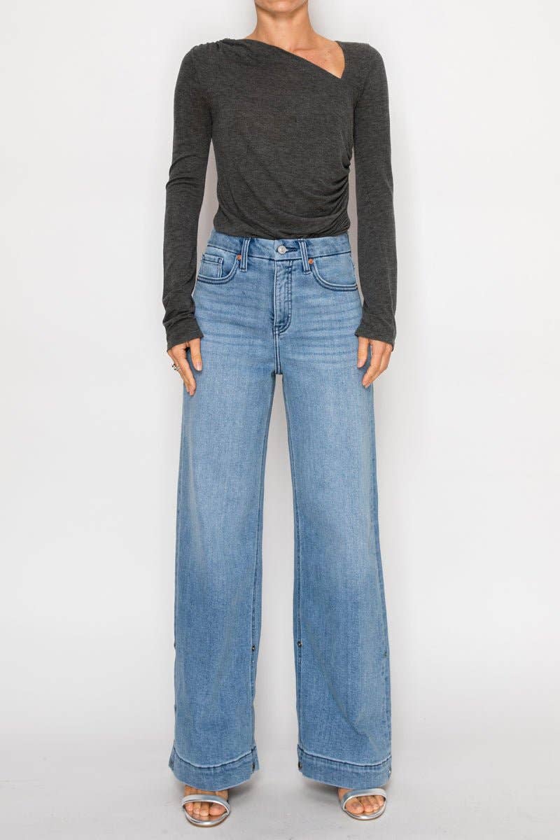 INSEAM TRANSFORM TUMMY CONTROL HIGH RISE A-WIDE JEANS