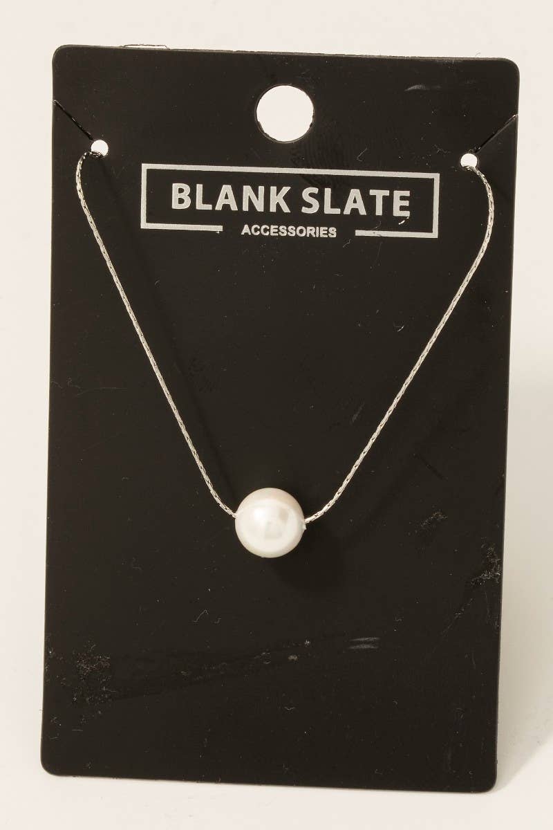 Pearl Pendant Dainty Chain Necklace
