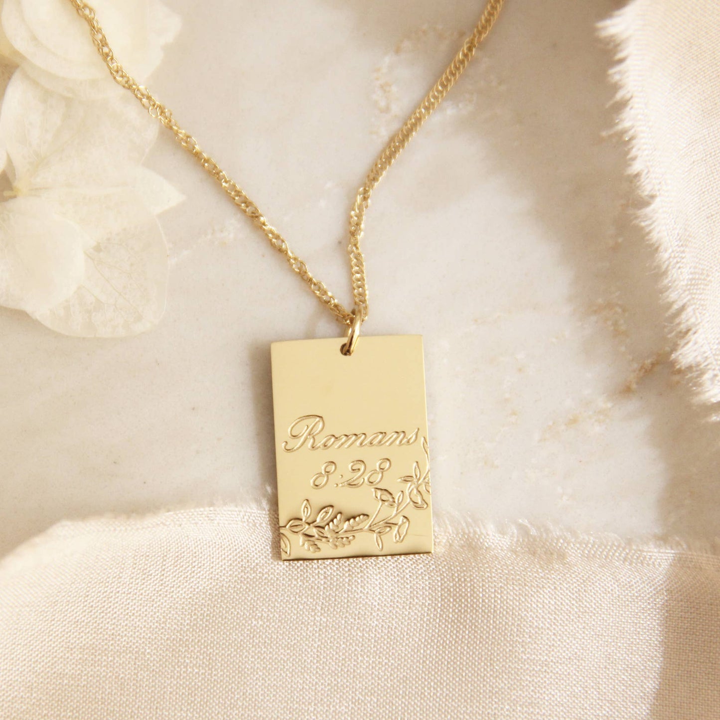 All Things Work Together For Good Romans 8:28 Necklace