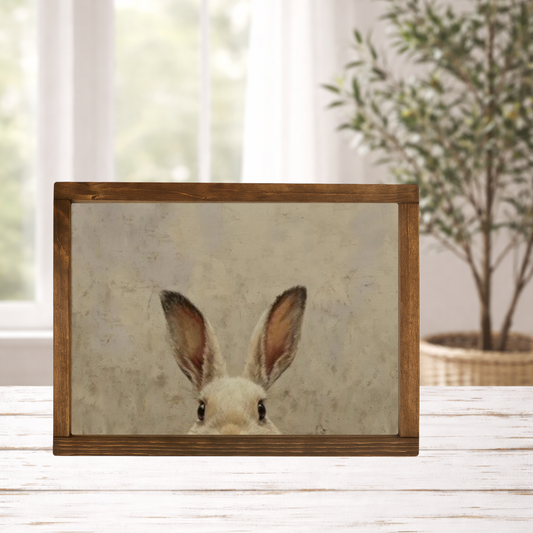 SP2791 - Peeking Bunny Framed Print