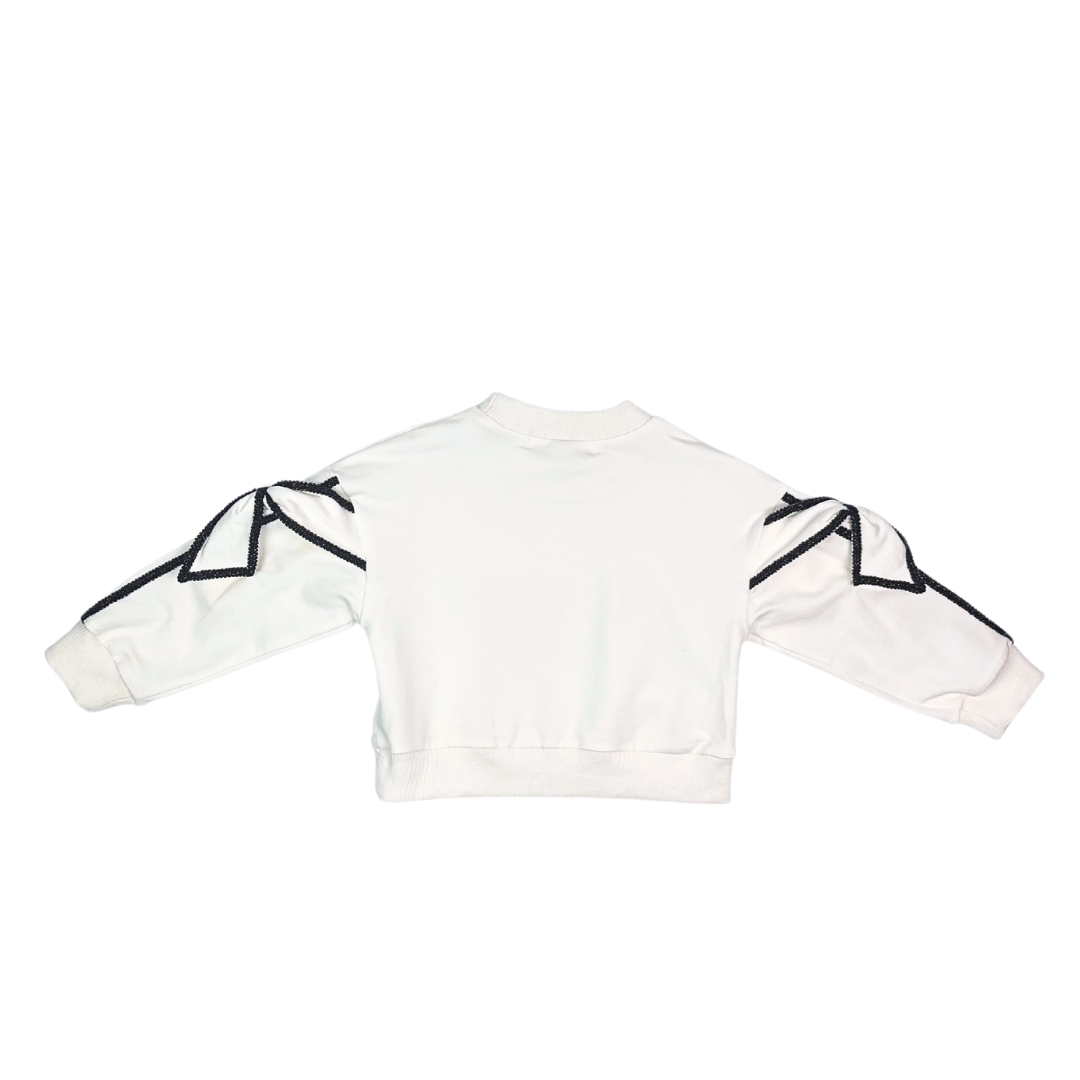 16350 Bow Slv Sweatshirt (2 Colors)