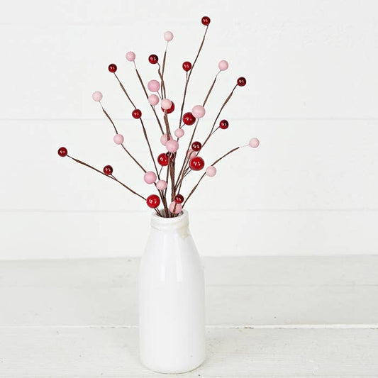 31245- 16in Pick-Red and Pink berries-
