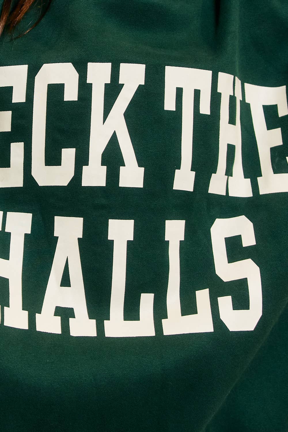 IT2594-DECKTHEHALLS / Reversible Mock-Neck Sweatshirt