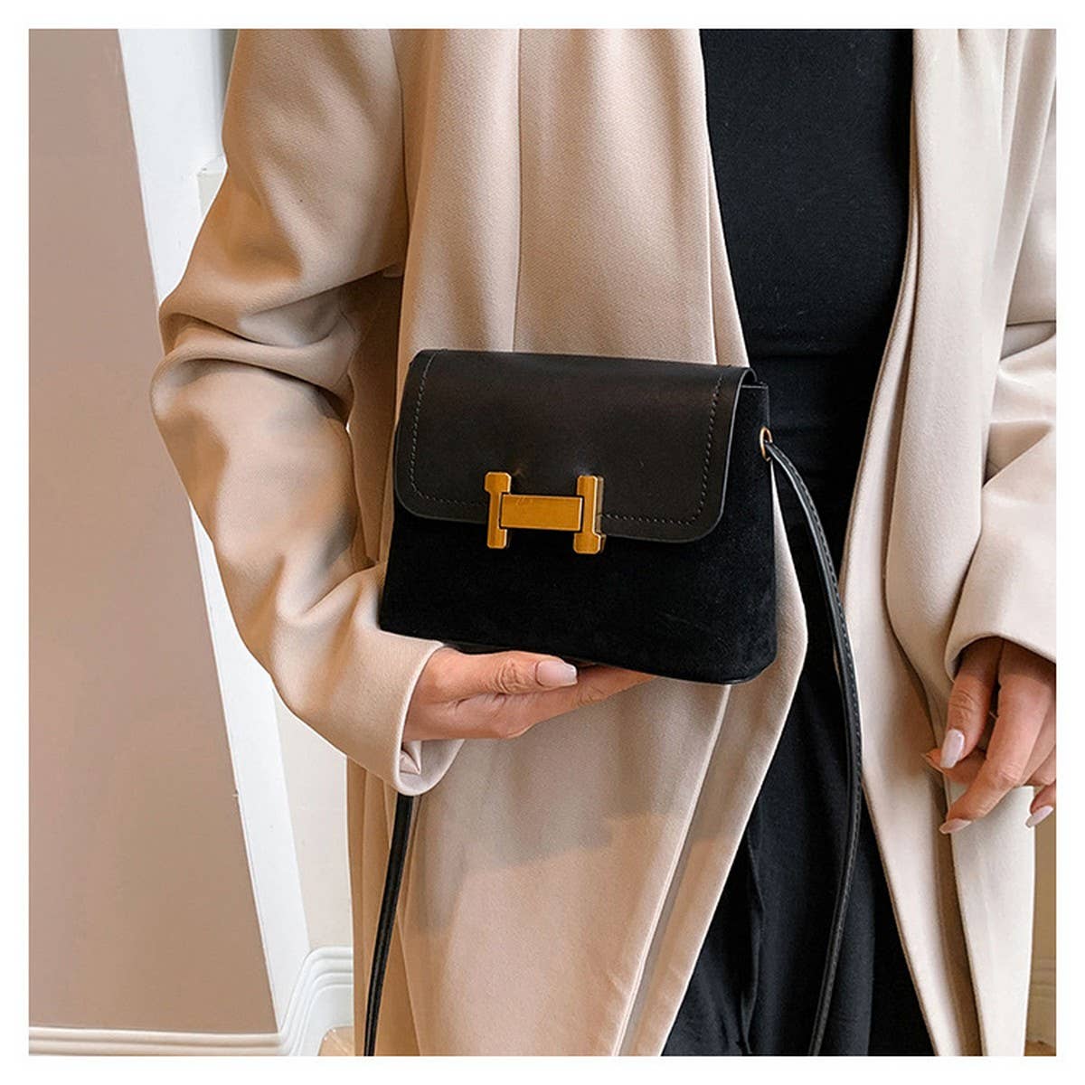 WOMEN CAN CROSS BODY CHAIN SMALL SQUARE BAG_CWAB1793