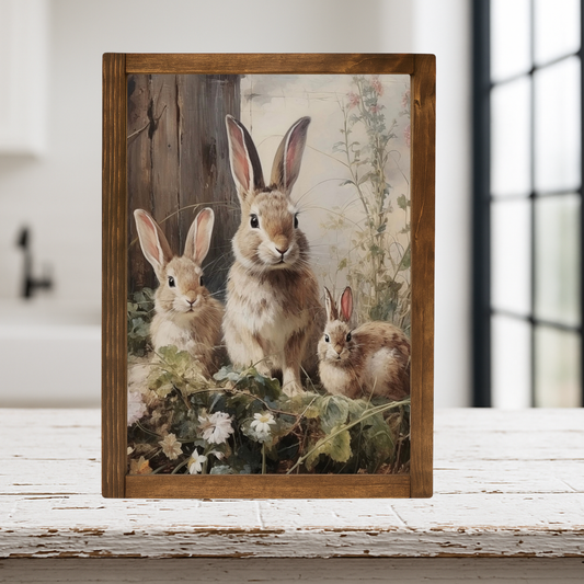 SP2836 - Bunny Trio Framed Print
