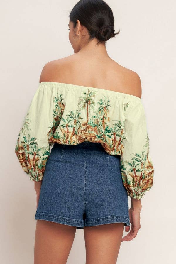 A washed denim skort - IP9158