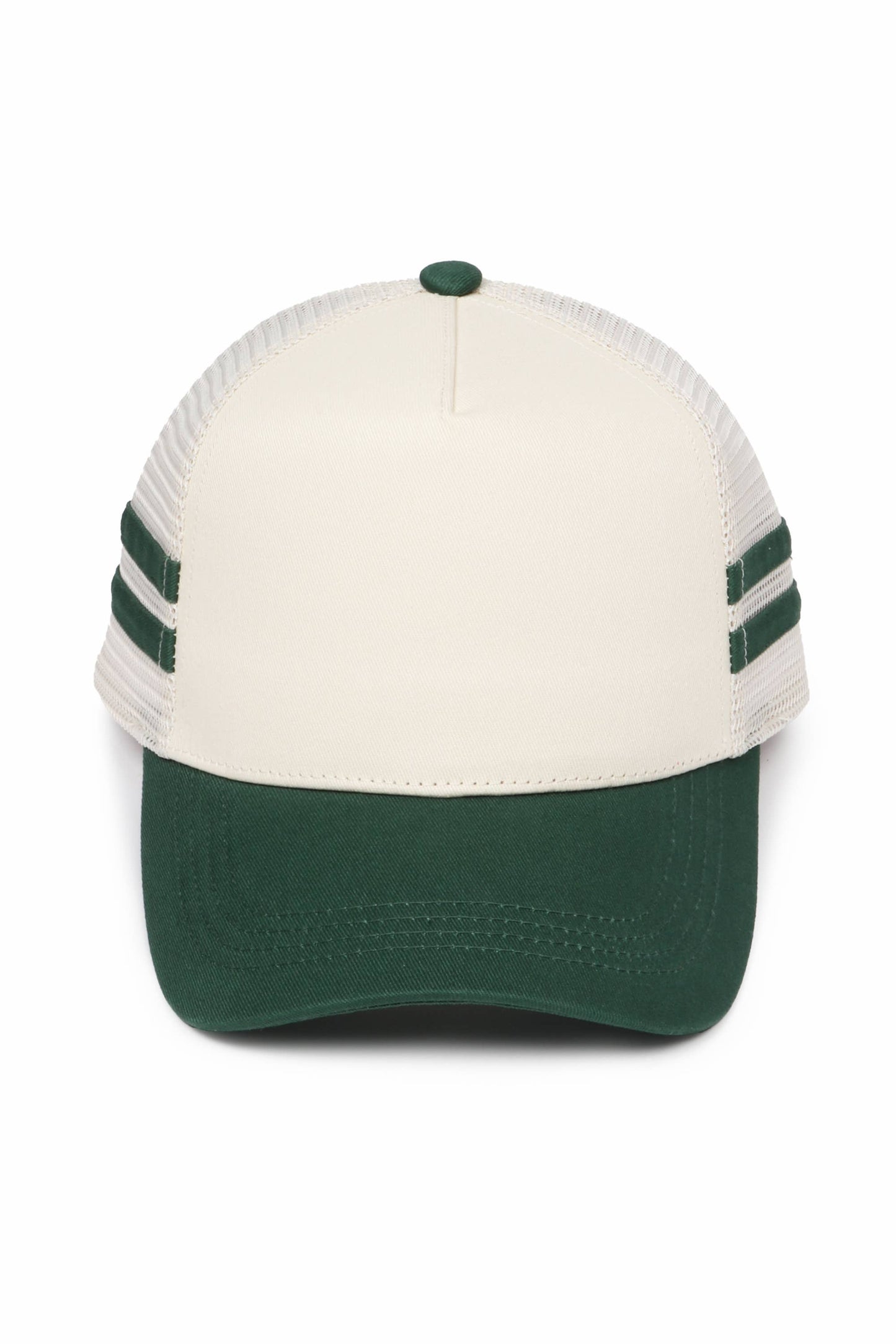 Retro Stripe Mesh Trucker Cap