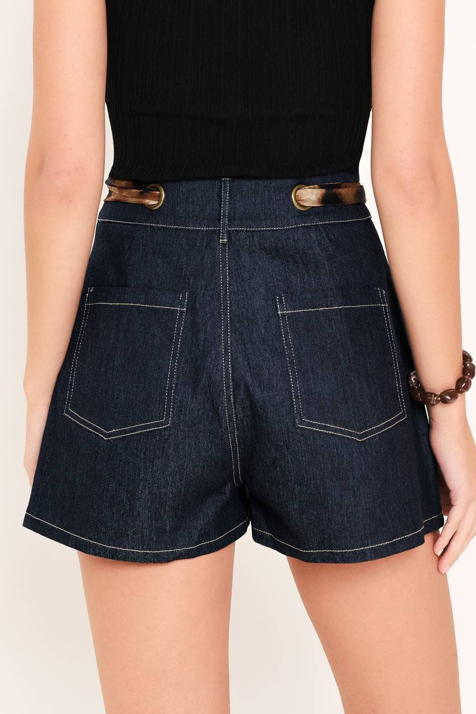 A denim skort - IP9099-A