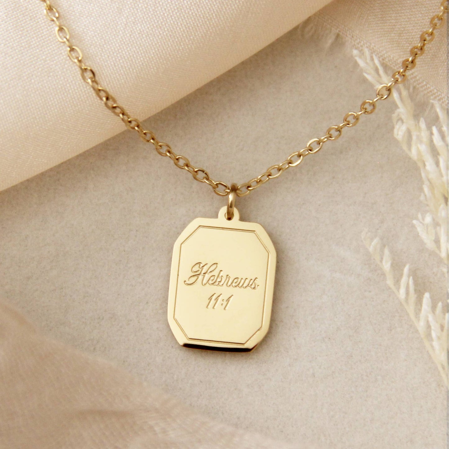 Faith Necklace, Hebrews 11:1