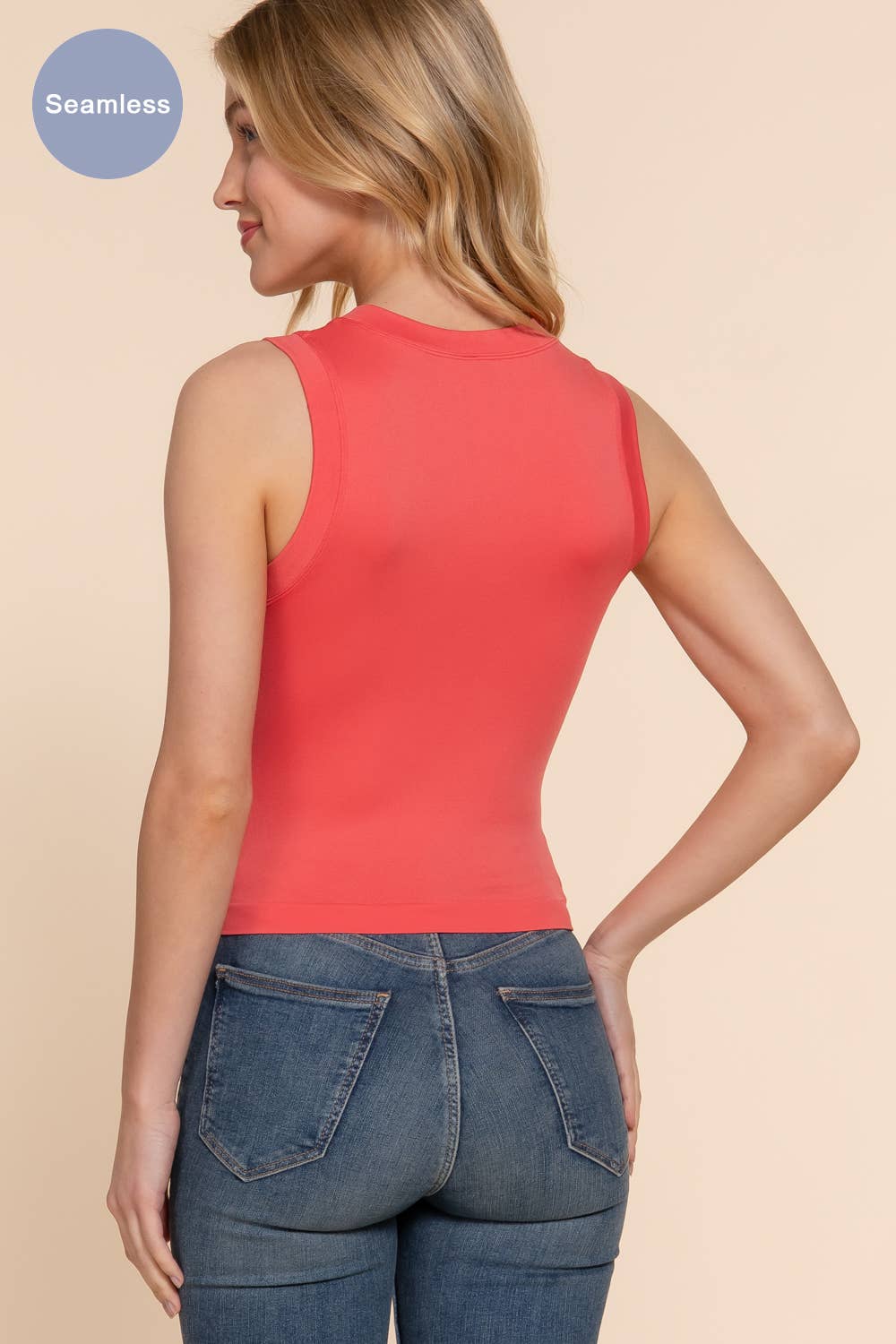 Crew Neck Seamless Tank Top