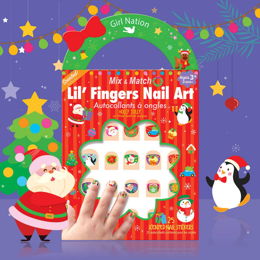 Nail Art for Kids | Holly Jolly | Christmas 2025